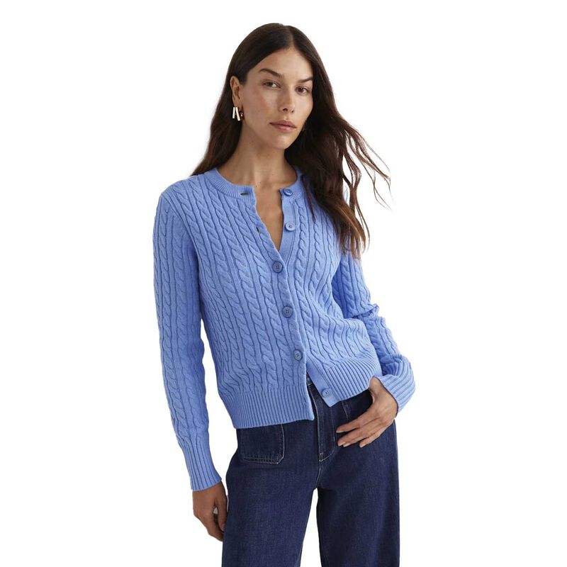 Sportscraft Cable Merino Cotton Cardigan image number 0